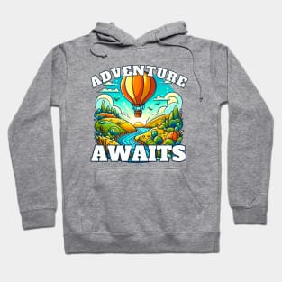 Adventure Awaits Hot Air Balloon Hoodie